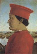 Piero della Francesca Federigo da Montefeltro and his Wife Battista Sforza (mk45) oil on canvas